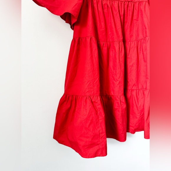 Abercrombie & Fitch Angel Sleeve Trapeze Mini Dress - Picture 9 of 14